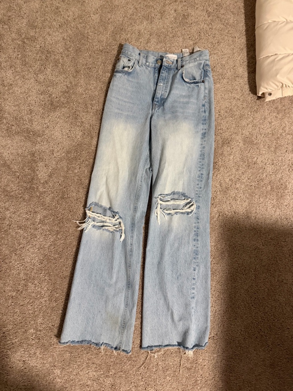 Zara high waisted wide leg jeans